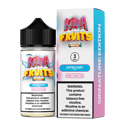 Killa Fruits Signature TFN Series E-Liquid 100mL (Freebase) | Cotton Candy on Ice with packaging