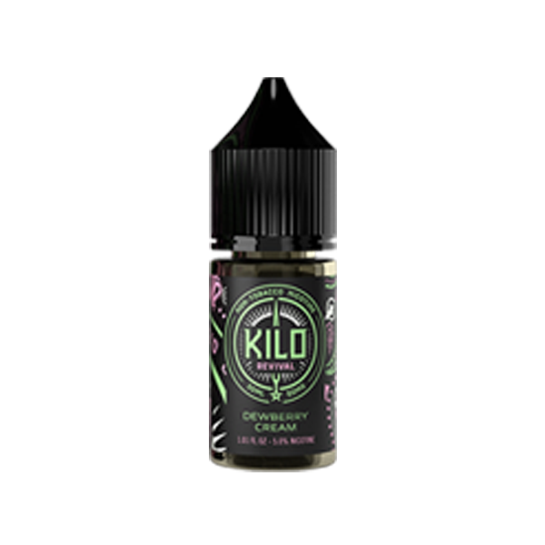 Kilo Revival TFN Salt Series E-Liquid 30mL Dewberry Cream Bottle