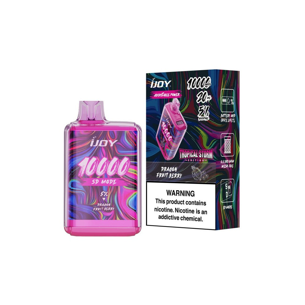 IJoy Bar SD10000 Disposable 10000 Puffs 20mL 50mg | Dragonfruit Berry with Packaging