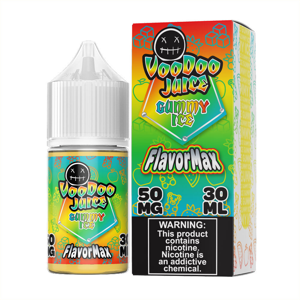 Voodoo Juice FlavorMax Salt Series E-Liquid 30mL Gummy Ice with packaging