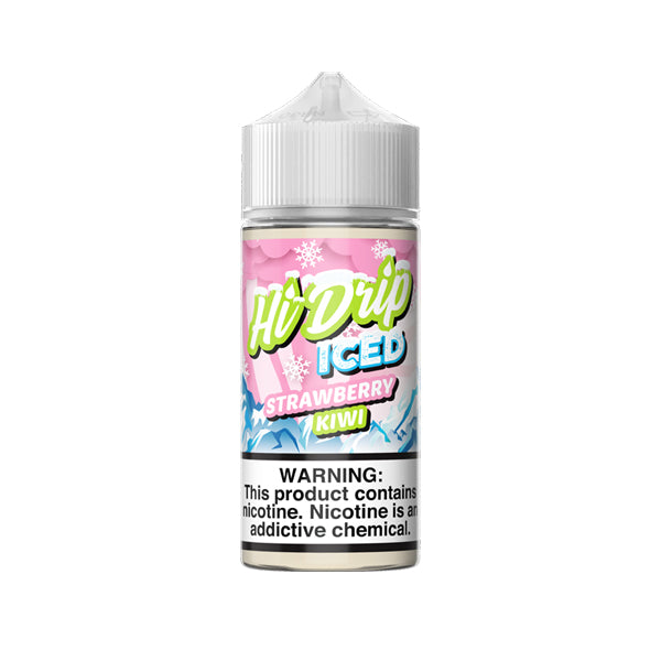 Hi-Drip Series E-Liquid | 100mL | 0mg | Freebase | Strawberry Kiwi Iced