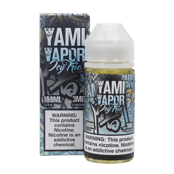 Yami Vapor Series E-Liquid 100mL | 3mg Icy Trio with packaging