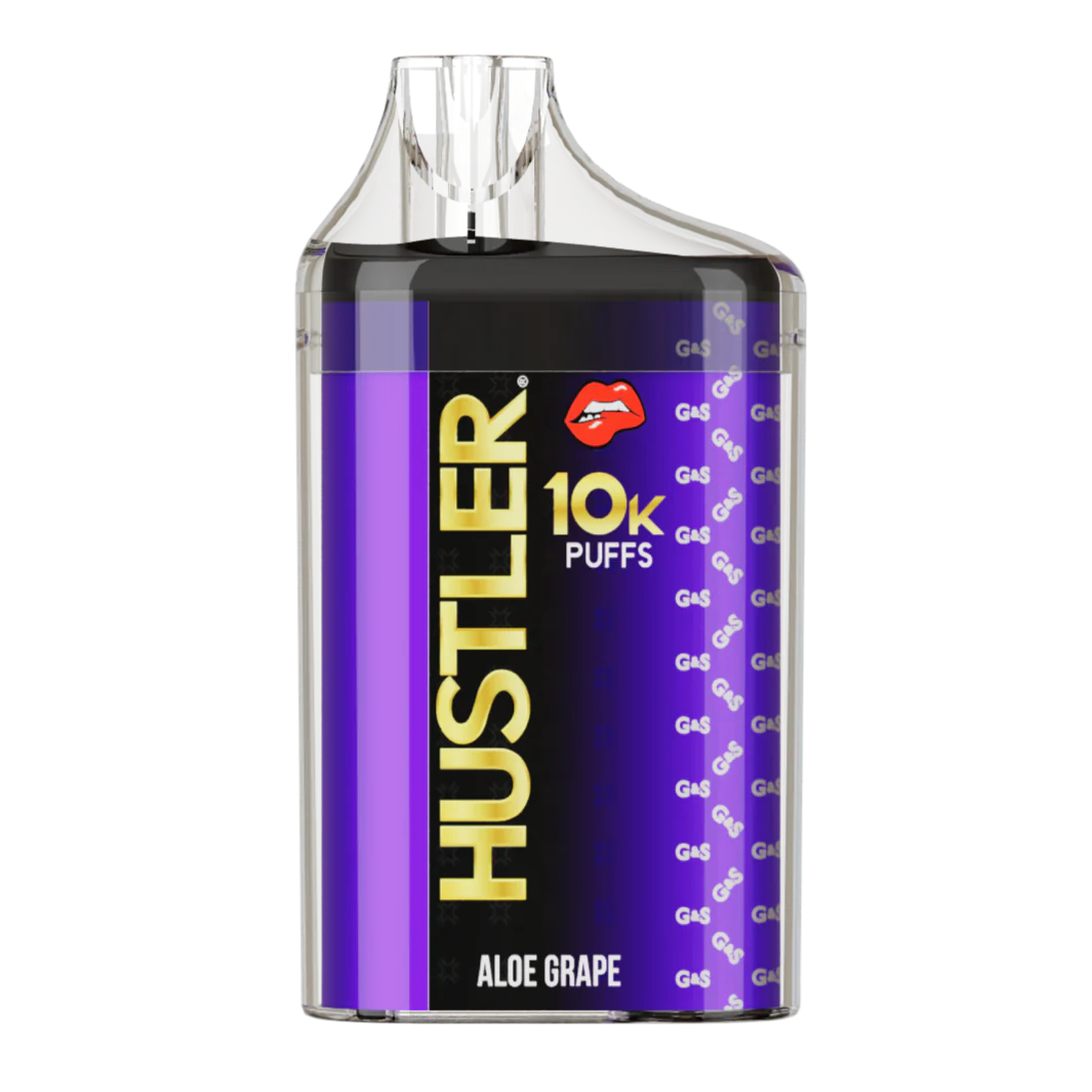 Hustler Kiss 10K Puffs 5% 5CT | Aloe Grape