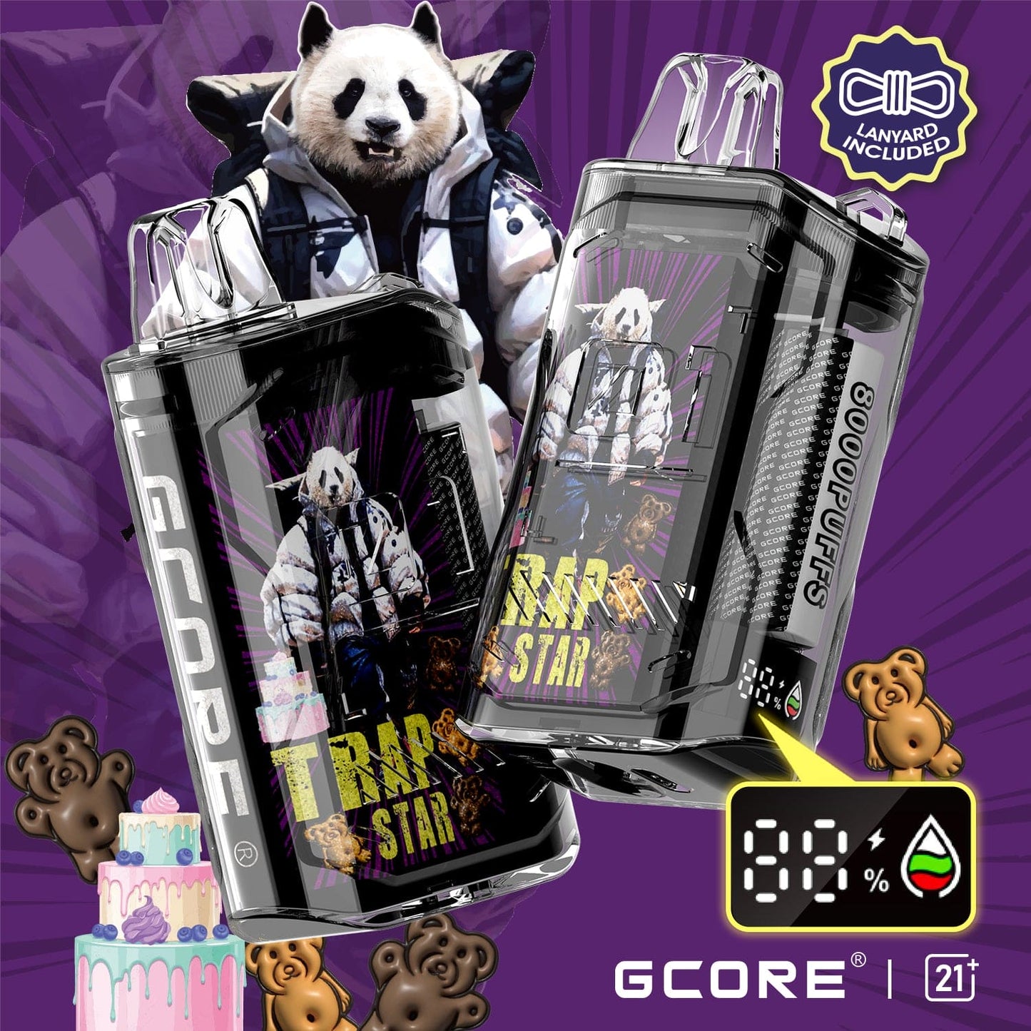Gcore DG 8000 Puffs 5% | Trap Star