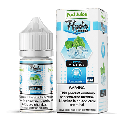 Pod Juice Hyde Salt Series E-Liquid 30mL | Jewel Mint Ice with packaging