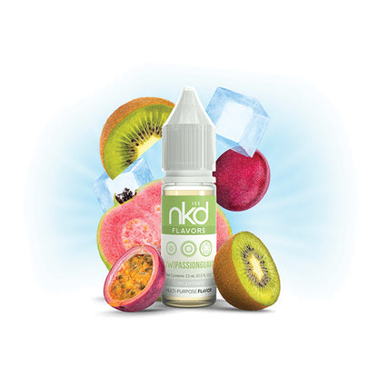 NKD Flavor Concentrate 15mL Kiwi Passion Guava Ice bottle