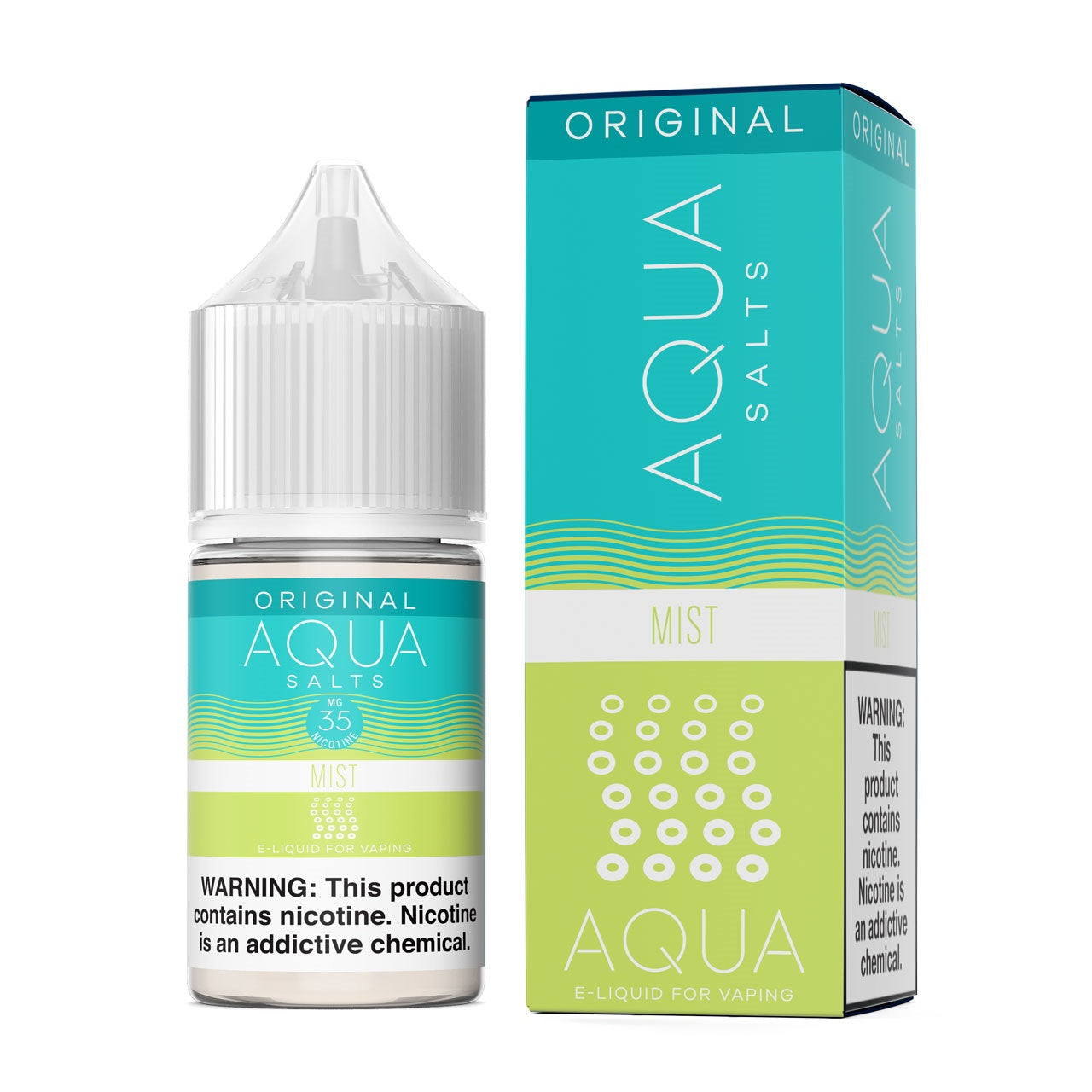 Aqua Salt Series E-Liquid 30mL (Salt Nic) |  Mist Original with packaging