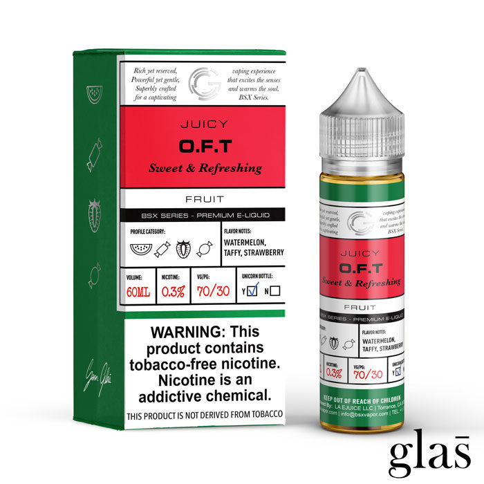 GLAS BSX TFN Series E-Liquid 3mg | 60mL (Freebase) OFT with Packaging