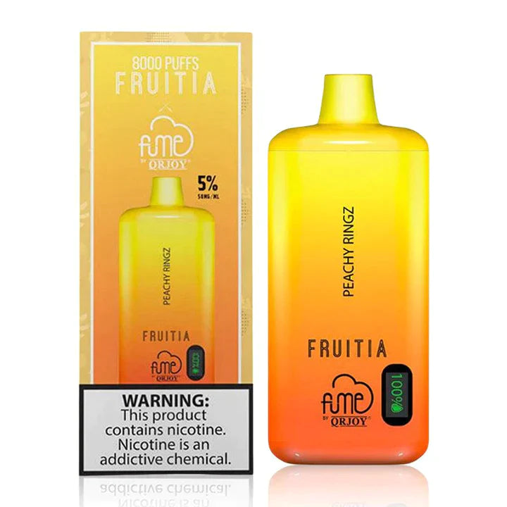 Fruita X Fume 8000 Puffs Disposable | Peachy Ringz with Packaging 