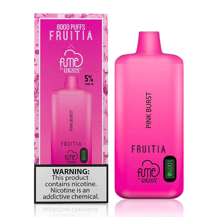 Fruita X Fume 8000 Puffs Disposable | Pink Burst with Packaging 