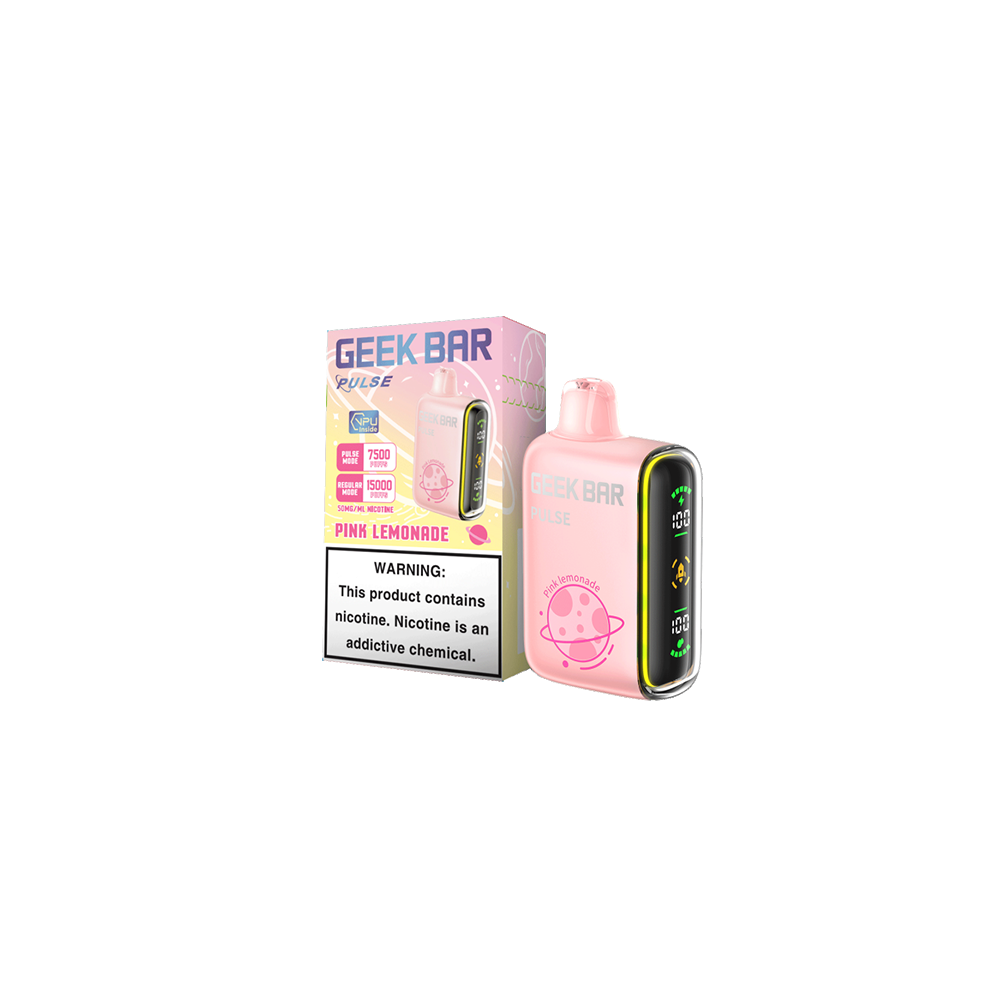 Geek Bar Pulse 7500 Puffs 5% | Pink Lemonade with packaging