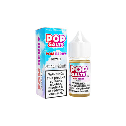 Pop Salts E-Liquid 30mL Salt Nic | Pom Berry with Packaging