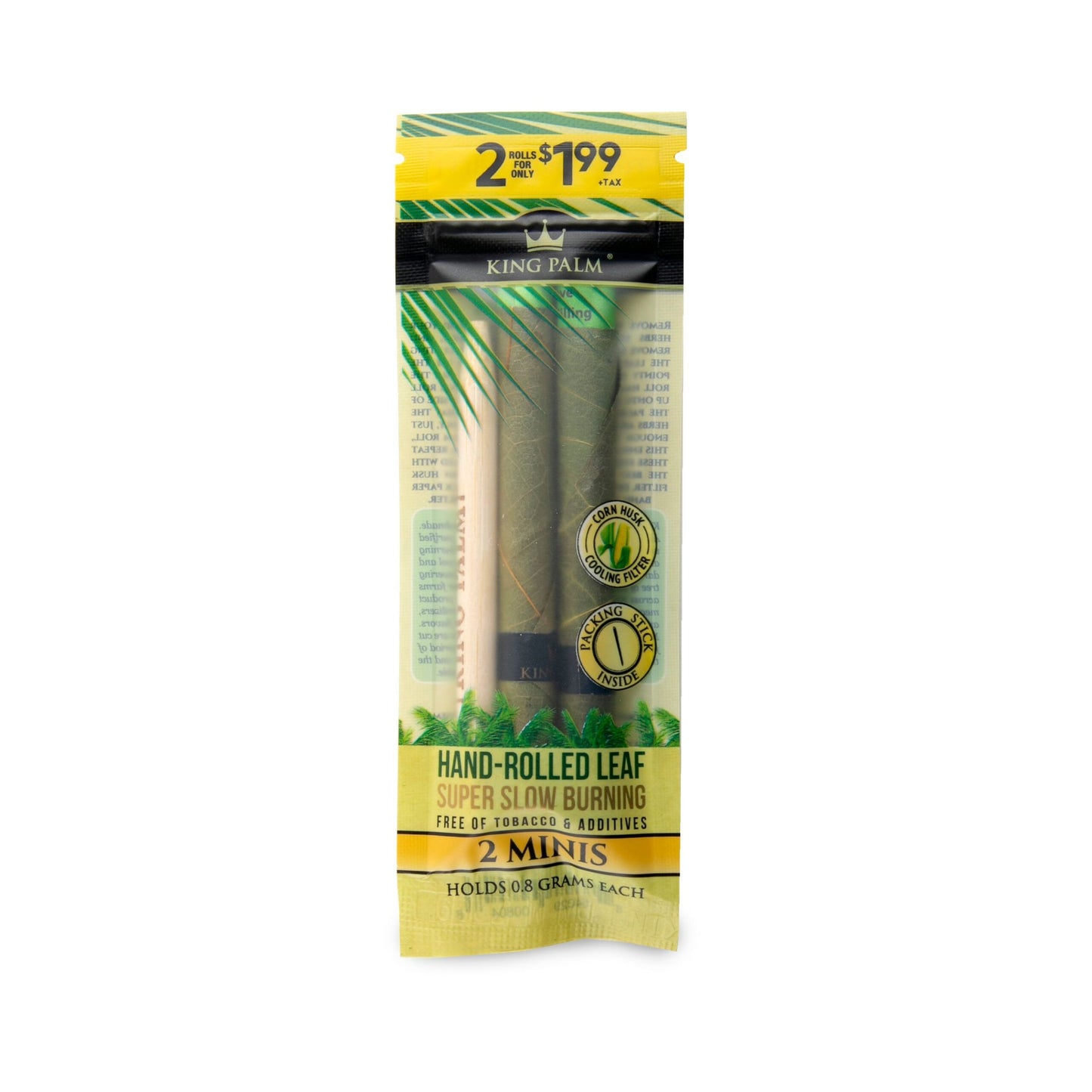 King Palm 2 Mini Rolls $1.99 KP-100