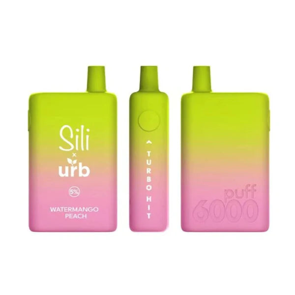Sili X Disposable | 6000 Puffs | 16mL | 5% | Watermango Peach