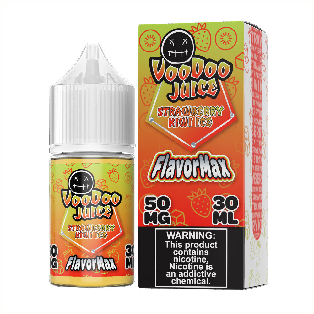Voodoo Juice FlavorMax Salt Series E-Liquid 30mL Strawberry Kiwi Ice with packaging
