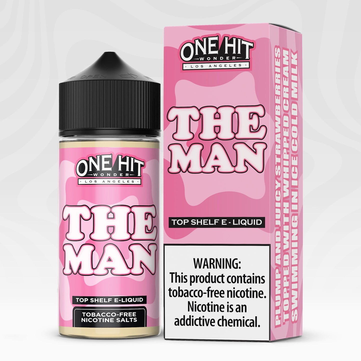 One Hit Wonder TFN Series E-Liquid 100mL (Freebase) The Man with Packaging