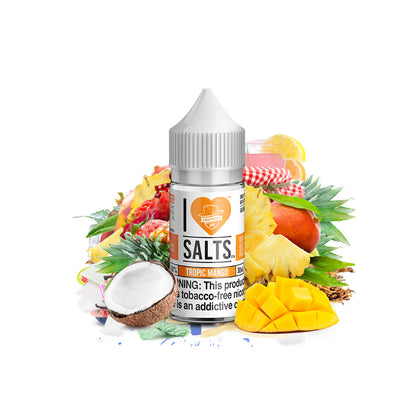 I Love Salts TFN Salt Series E-Liquid 30mL Tropic mango bottle