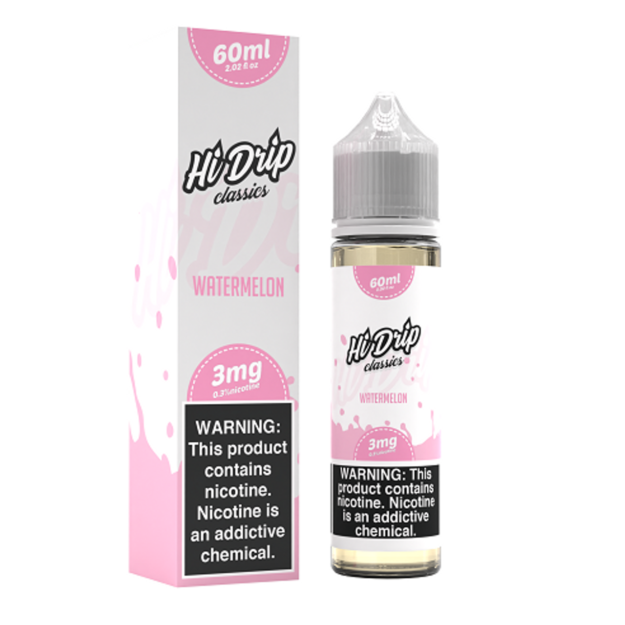 Hi-Drip Classics 60mL (Freebase) | Watermelon with Packaging