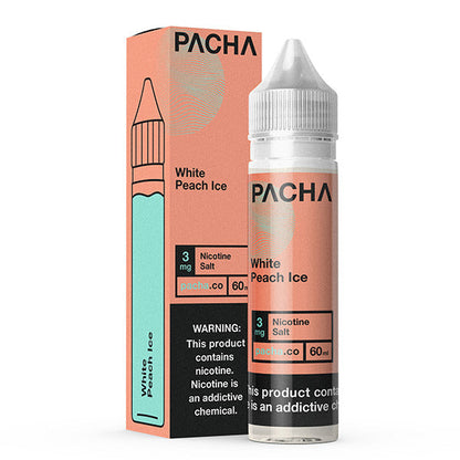 Pachamama TFN Series E-Liquid | 60mL (Freebase) White Peach Ice with Packaging