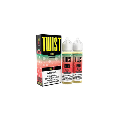 Twist Series E-Liquid 120mL Wild Red with packaging