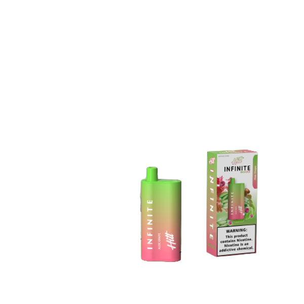 Hitt Infinite Disposable 8000 Puffs 20mL 50mg | MOQ 10 Aloe Grape with Packaging