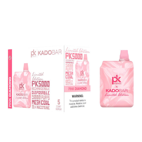 KadoBar PK5000 Disposable 5000 Puffs 14mL 50mg | MOQ 5 Pink Diamond with Packaging