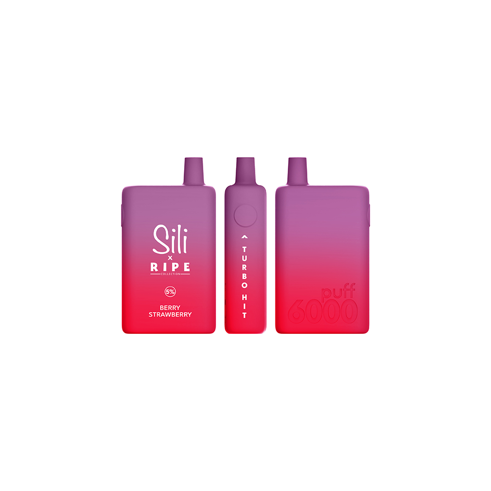 Sili X Ripe Disposable | 6000 Puffs | 16mL | 5% | Berry Strawberry