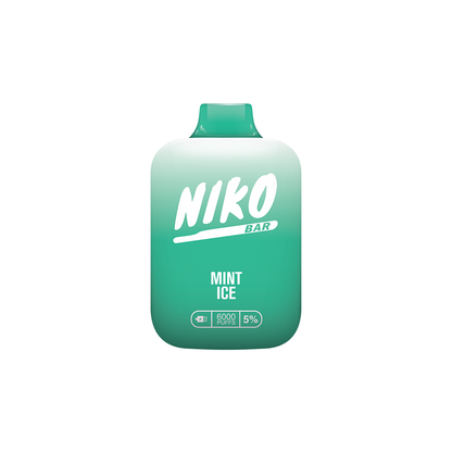 Niko Bar Disposable 7000 Puffs 15mL 50mg | MOQ 10pc Mint Ice