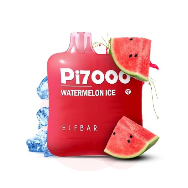 Elf Bar PI7000 Disposable 7000 Puffs 17mg 40-50mg | MOQ 10 Watermelon Icee