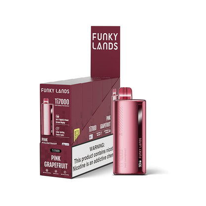 Funky Lands Ti7000 Disposable 7000 Puff 12.8mL 40-50mg | MOQ 5 Pink Grapefruit with Packaging
