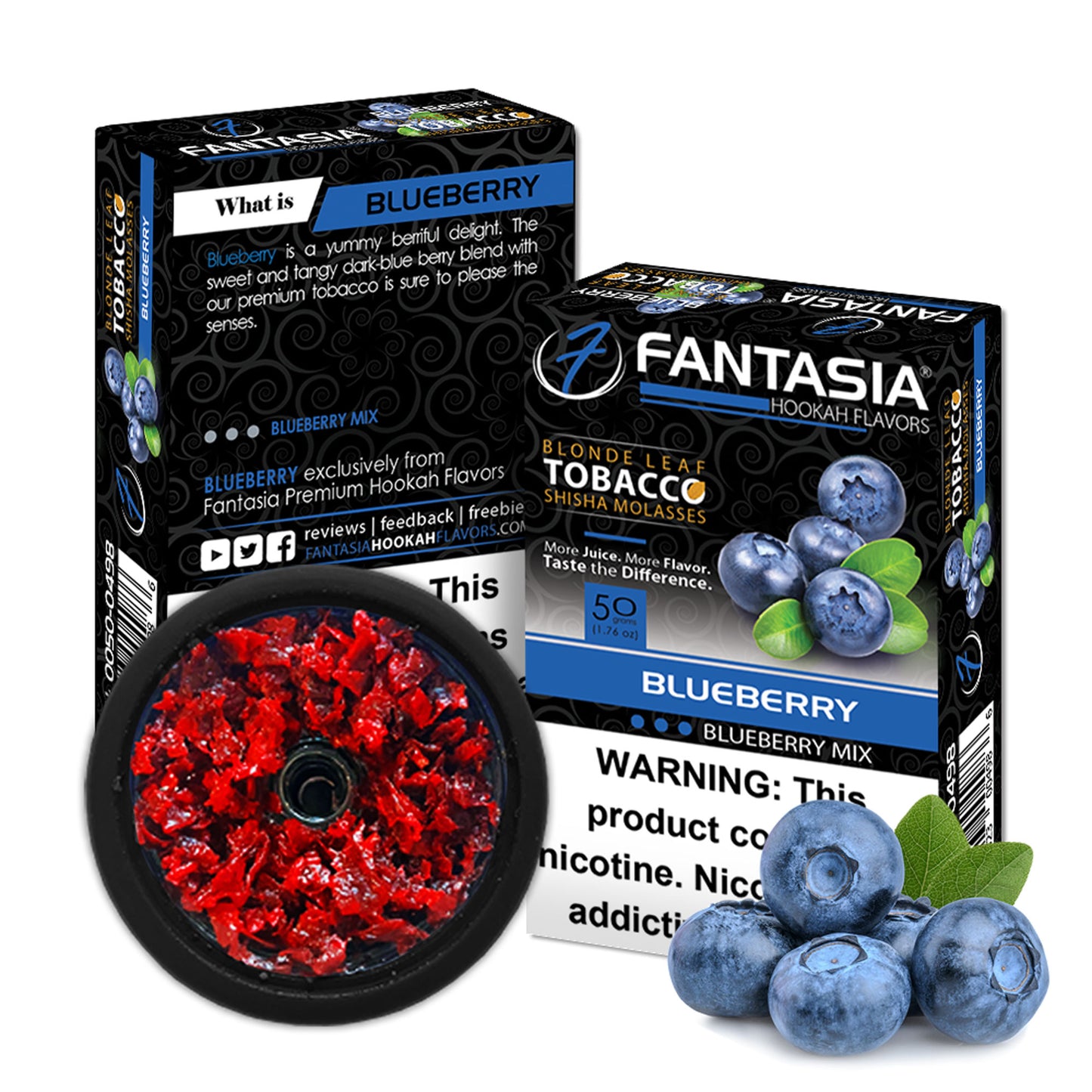 Fantasia Tobacco 50G Carton Blueberry