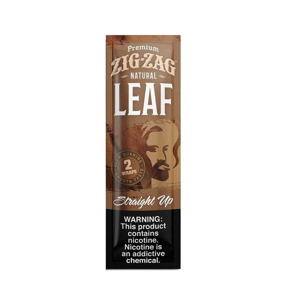Premium Zig-zag Natural Leaf Wraps Straight Up