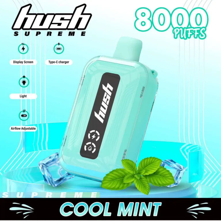 Hush Supreme 8000 Puffs 5% | Cool Mint