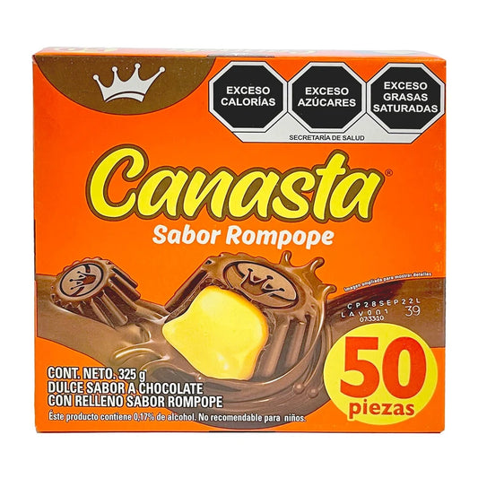 CANASTA CHOCOLATE SABOR ROMPOPE