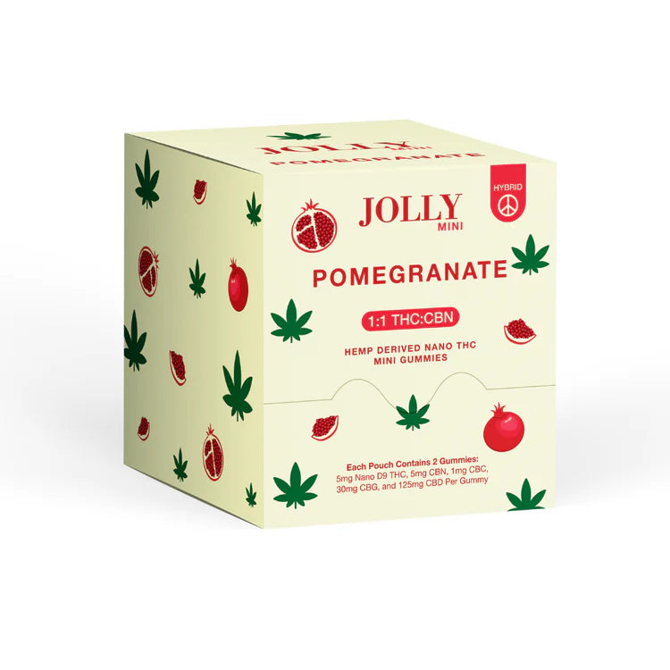 Jolly Mini 5mg 50ct Pomegranate with packaging