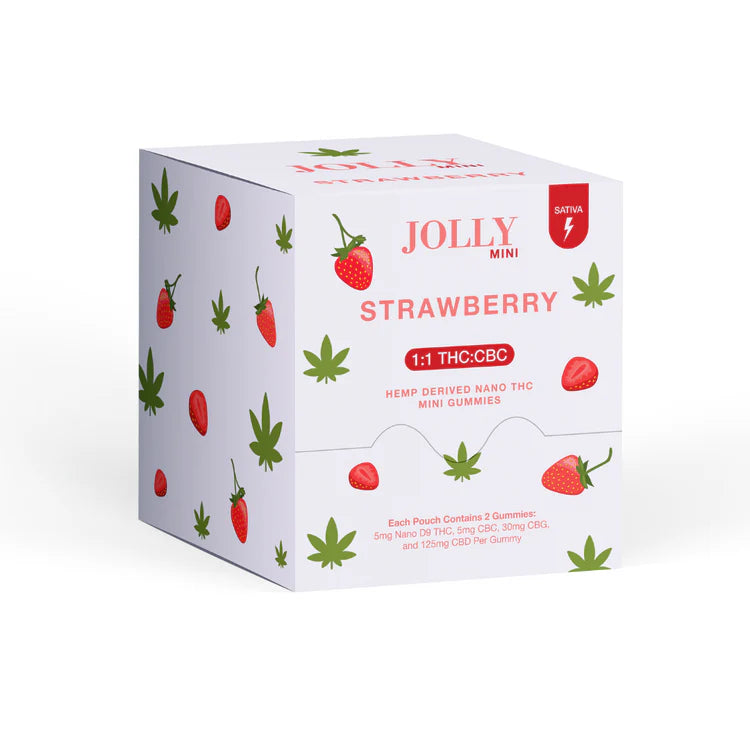 Jolly Mini 5mg 50ct Strawberry with packaging