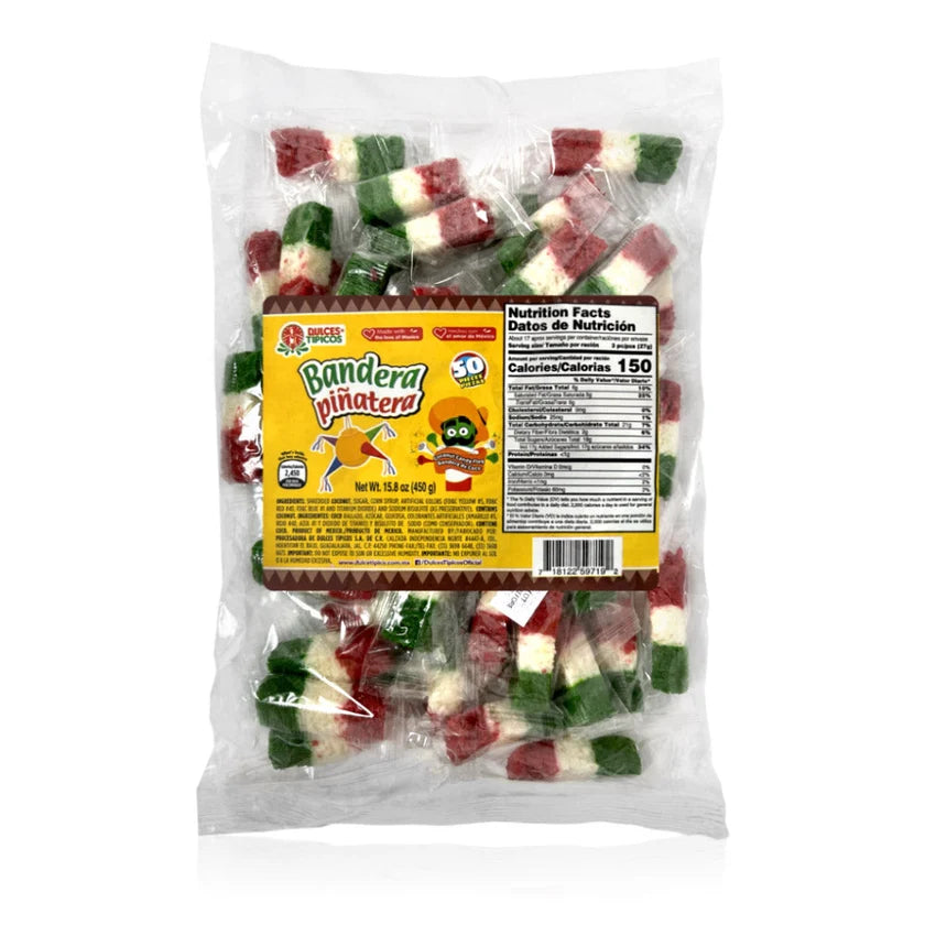 DULCES TIPICOS BANDERA PINATERA 50CT