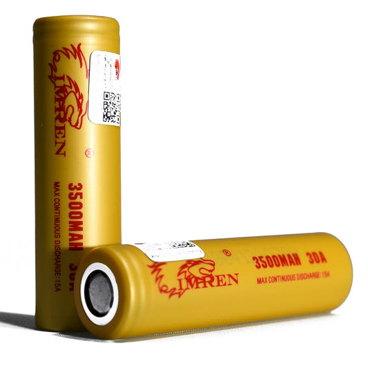 Imren 18650 3000mAh 35A 3.7v Flat Top IMR Rechargeable Batteries | 2pcs/Pack