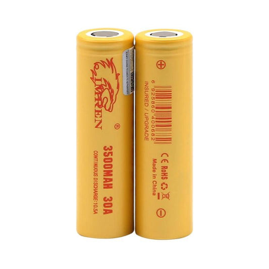 IMREN 18650 3500mAh 30A Rechargeable Lithium Battery | 2pcs/Pack