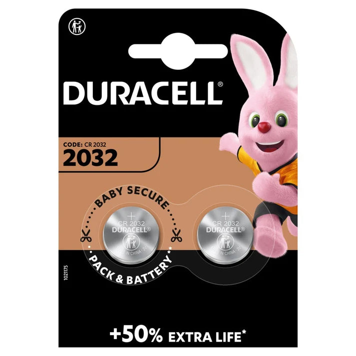 DURACELL LITHIUM BATTERIES 2032 2/6CT