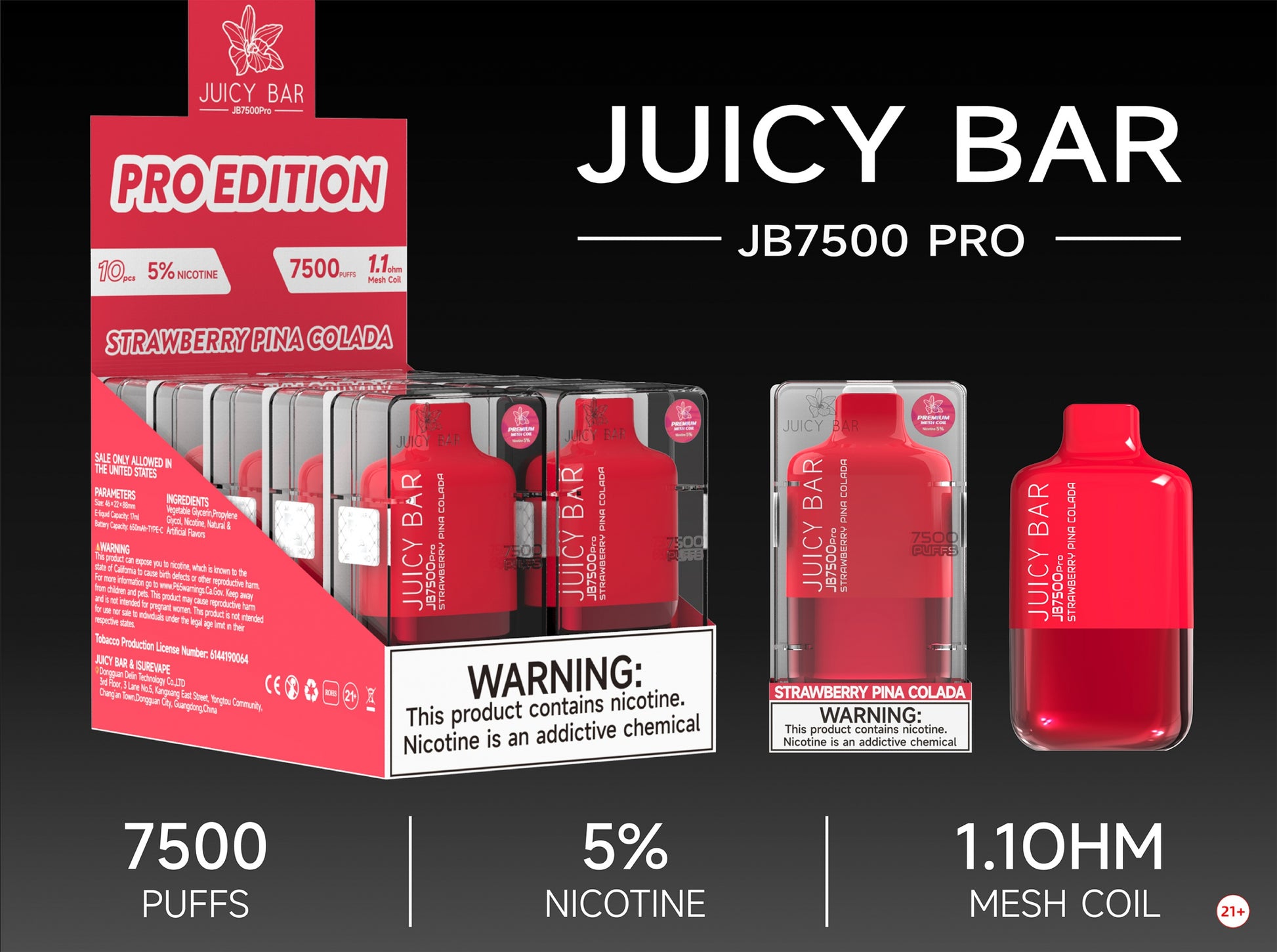 Juicy Bar Pro Edition 7500 Puffs 5% | Stallion Stallion Marketing Juicy Bar Pro Edition 7500 Puffs 5% | Stallion Stallion Marketing