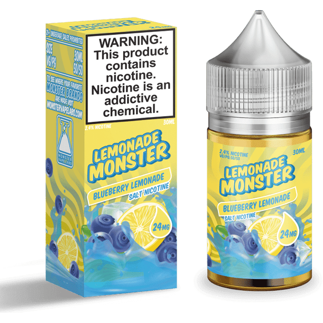 Jam Monster Salt Series E-Liquid 30mL Lemonade Blueberry Lemonade with packaging