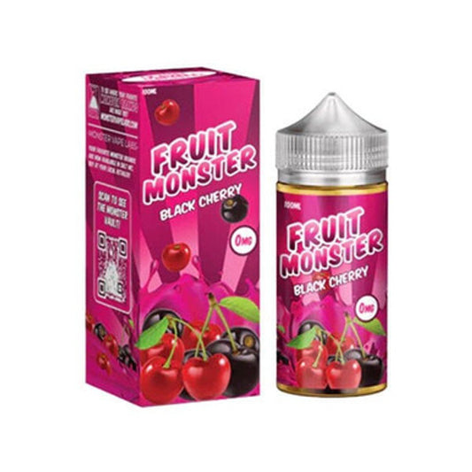 Jam Monster Fruit Series E-Liquid 100mL (Freebase) Black Cherry with packaging
