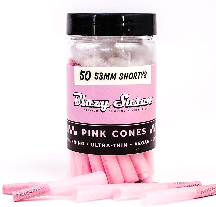 Blazy Susan Cones Pink 50ct, Jars 53mm