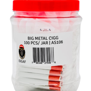 IDGAF BIG METAL CIGG JAR 100PCS AS106