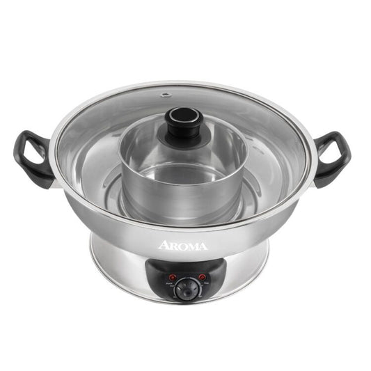 AROMA STAINLESS STEEL HOT POT ASP-600