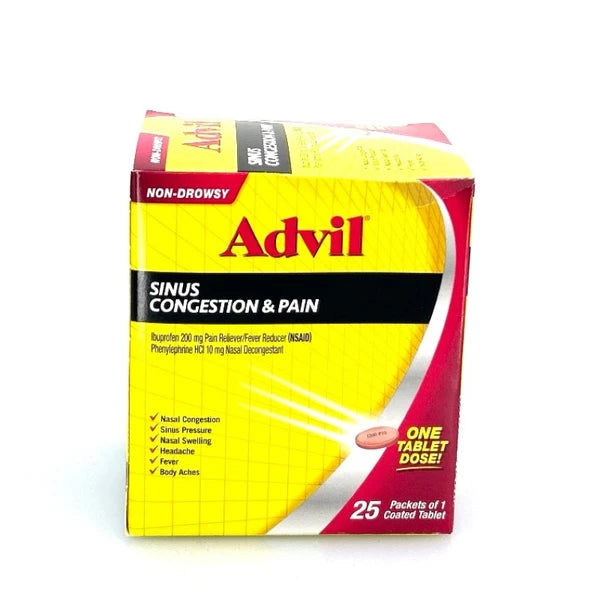 ADVIL SINUS CONGESTION & PAIN 25CT