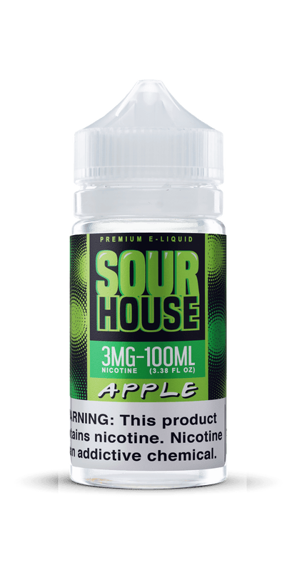 Sour House E-Juice 100mL (Freebase) | Apple