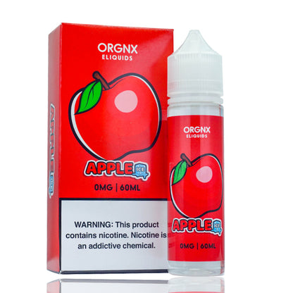 ORGNX Series E-Liquid | 60mL (Freebase) Apple Ice With Packaging