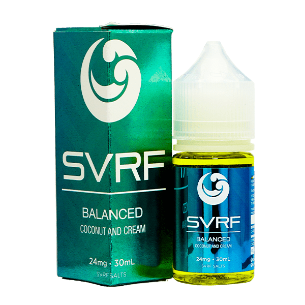 SVRF Salt Series E-Liquid 30mL (Salt Nic) Balanced with packaging